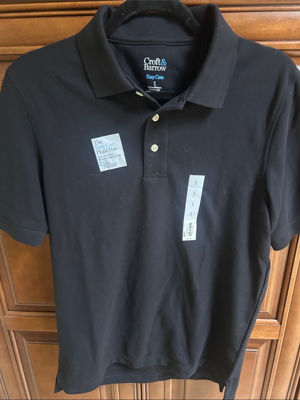 Croft & Barrow Men’s Black Polo Shirt